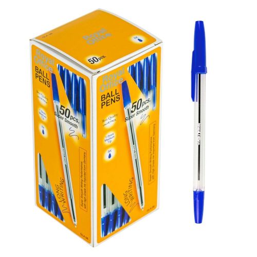 PENNE SFERA ROYAL OFFICE 1.0M CONF. 50PZ BLU